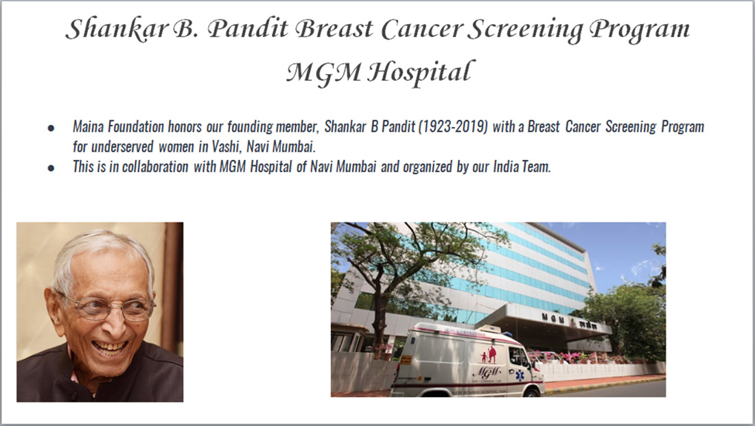 Shankar B. Pandit Breast Cancer Screening Program