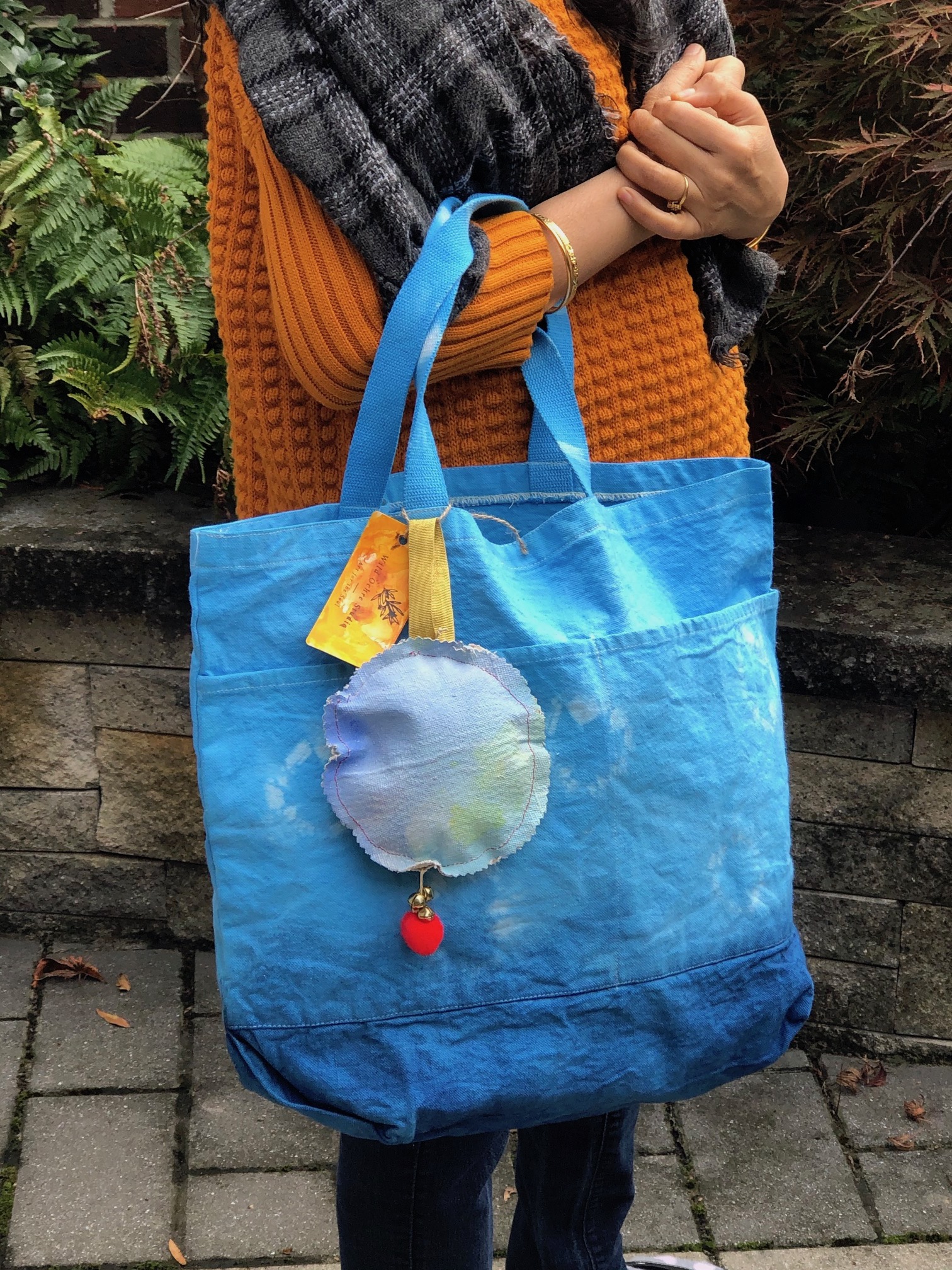 Blue Tye Dye Tote Bag – By Geeta Pathak