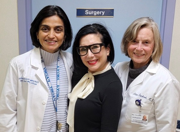 Dr. Anitha Srinivasan, Geralyn Lucas, Dr. Alison Estabrook MD