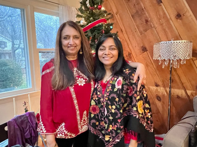 Alka Shrikhande, Maina Foundation founder, and I enjoyed a fun-filled holiday party at a friend’s home.