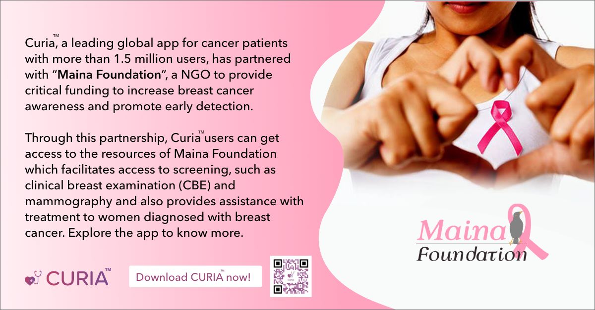 Maina Foundation Partners with Curia on App for Breast Cancer Patients
