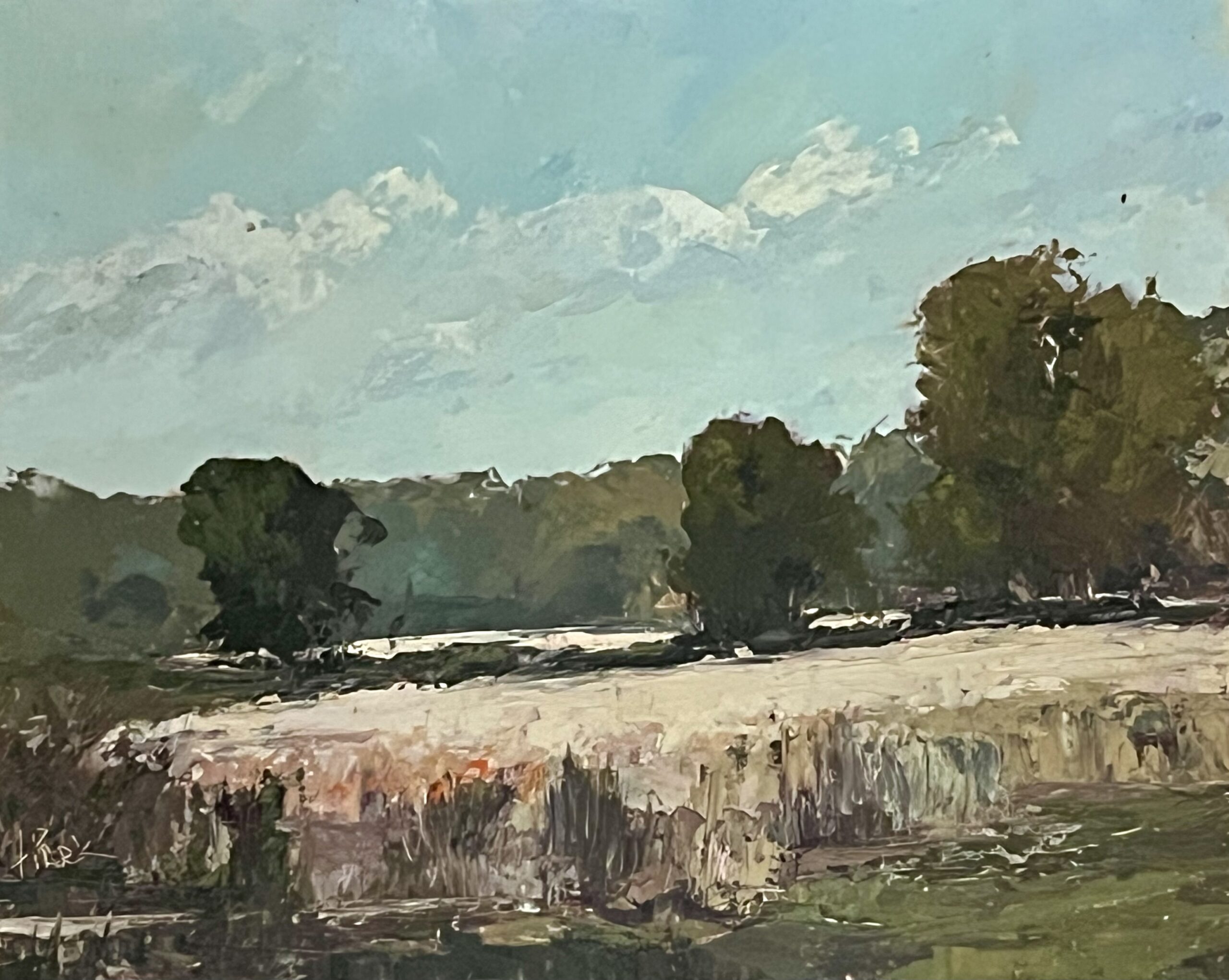 Lower Fields, 11 x 14, Oil/Board. $750 – by Howard Park