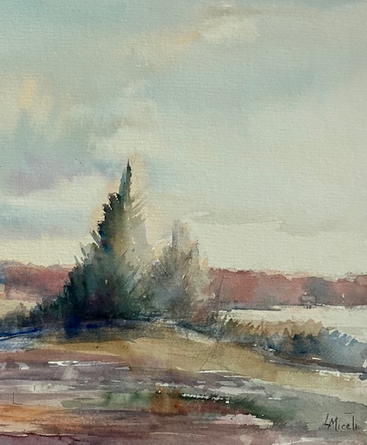 Early Fall, 11×8” watercolor $190 – By Lisa Miceli